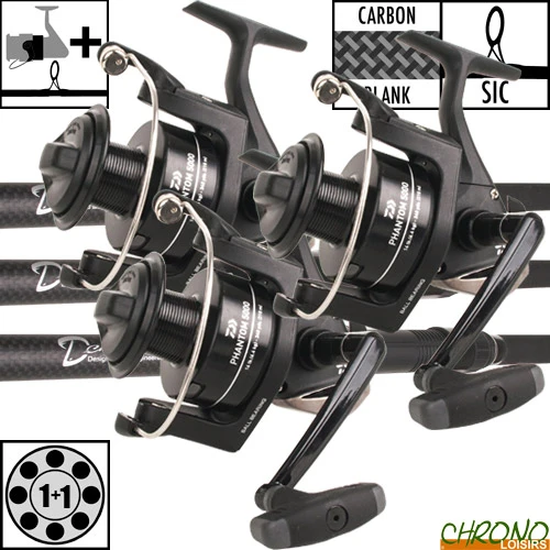 Ensemble Daiwa D'Carp 12' 3lbs 5000 BU (les 3) 3 Ensemble Daiwa D'Carp 12' 3lbs 5000 BU (les 3)