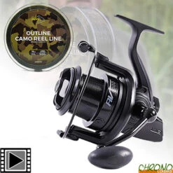 Moulinet Avid Carp AV8000 + Outline Camo 1000m 0.33mm