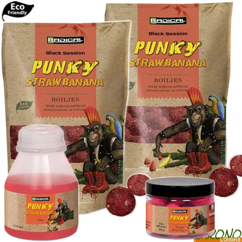 Pack Appâts Radical Punky Strawbanana 3 Pack Appâts Radical Punky Strawbanana