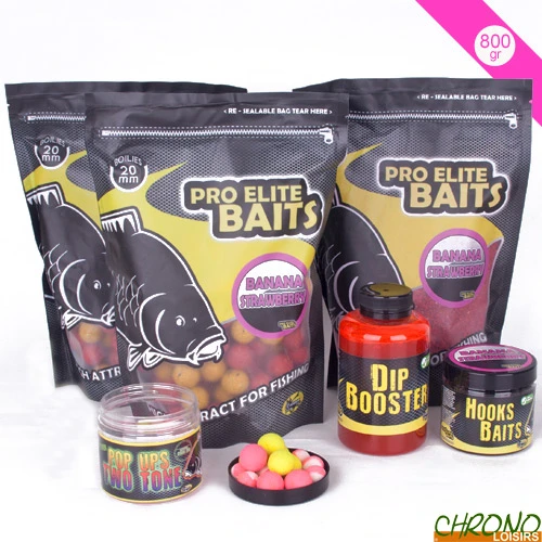 Pack Appâts Pro Elite Baits Banana & Strawberry 3 Pack Appâts Pro Elite Baits Banana & Strawberry