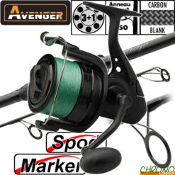 Ensemble Prologic C1 Avenger Spod/Marker 12' 5lbs Bomber BBS-7000SB + Tresse