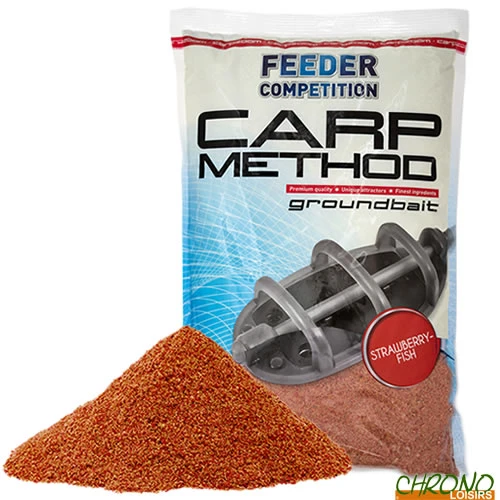 Method Mix Carp Zoom Groundbait Strawberry/Fish 1kg 3 Method Mix Carp Zoom Groundbait Strawberry/Fish 1kg