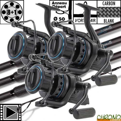 Ensemble Nash X325 50mm 12' 3.25lbs LR8000 (les 3) 3 Ensemble Nash X325 50mm 12' 3.25lbs LR8000 (les 3)