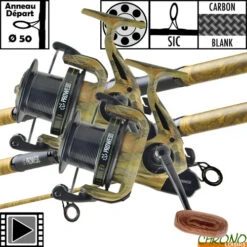 Ensemble Prowess Nightfall Camou 50mm 12' 3.5lbs 7005 FD (les 2)