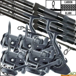 Ensemble Daiwa Black Widow 50mm 12' 3lbs (les 4)