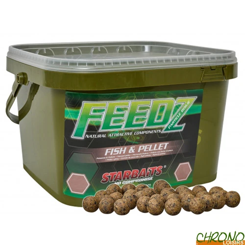 Bouillettes Starbaits Feedz Fish & Pellets 20mm 1.8kg 3 Bouillettes Starbaits Feedz Fish & Pellets 20mm 1.8kg