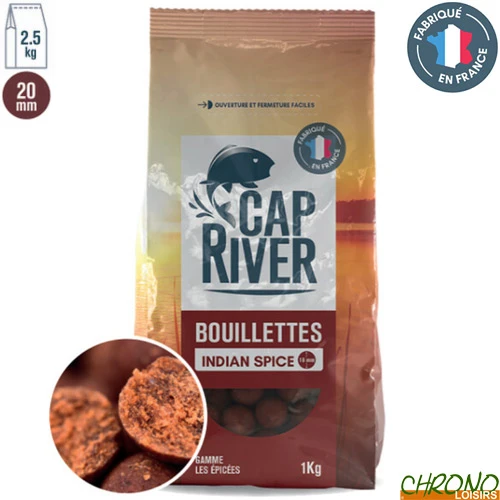 Bouillettes Cap River Indian Spice 20mm 2.5kg 3 Bouillettes Cap River Indian Spice 20mm 2.5kg