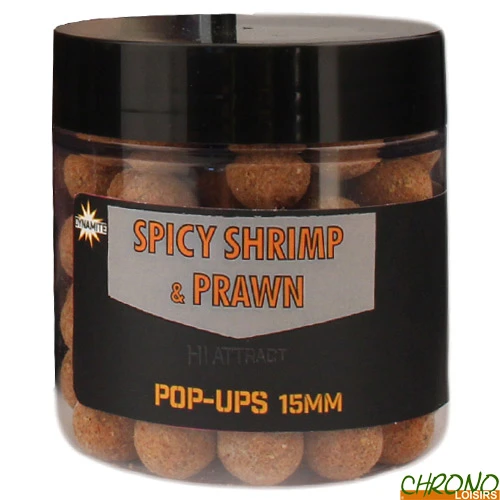 Pop Ups Dynamite Baits Spicy Shrimp & Prawn 15mm 100g 3 Pop Ups Dynamite Baits Spicy Shrimp & Prawn 15mm 100g