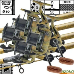 Ensemble Prowess Nightfall Camou 50mm 12' 3.5lbs 7005 FD (les 4)