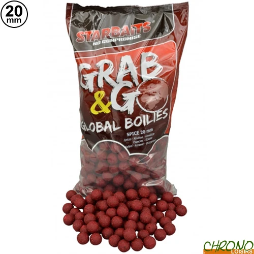 Bouillettes Starbaits Grab & Go Spice 20mm 2.5kg 3 Bouillettes Starbaits Grab & Go Spice 20mm 2.5kg