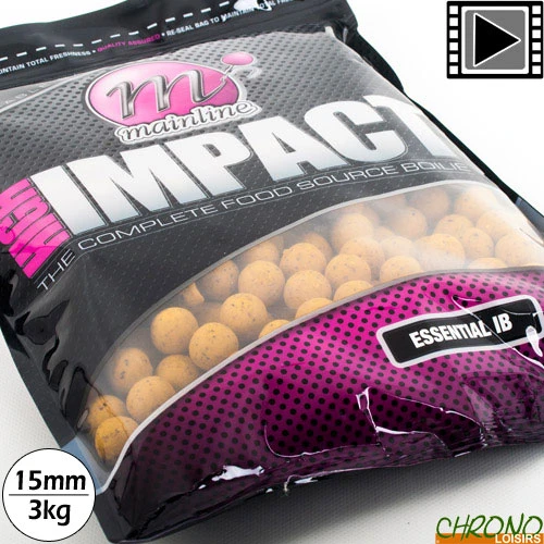 Bouillettes Mainline High Impact Essential IB 15mm 3kg 3 Bouillettes Mainline High Impact Essential IB 15mm 3kg