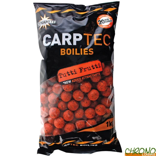 Bouillettes Dynamite Baits Carptec Tutti Frutti 20mm 1kg 3 Bouillettes Dynamite Baits Carptec Tutti Frutti 20mm 1kg
