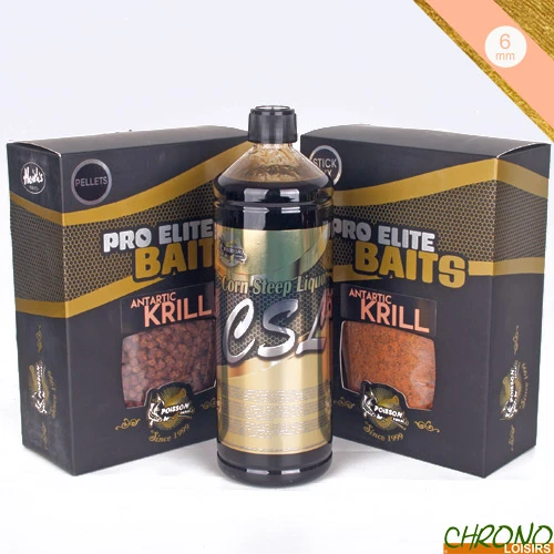 Pack Appâts Pro Elite Baits Gold Amorcage Antartic Krill 3 Pack Appâts Pro Elite Baits Gold Amorcage Antartic Krill